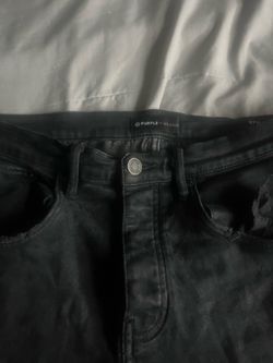 Purple jeans