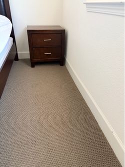 Bed with two nightstands