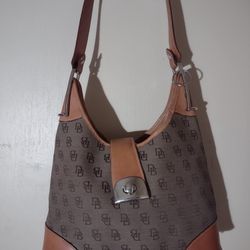 Dooney & Bourke Logo Print Classic Purse