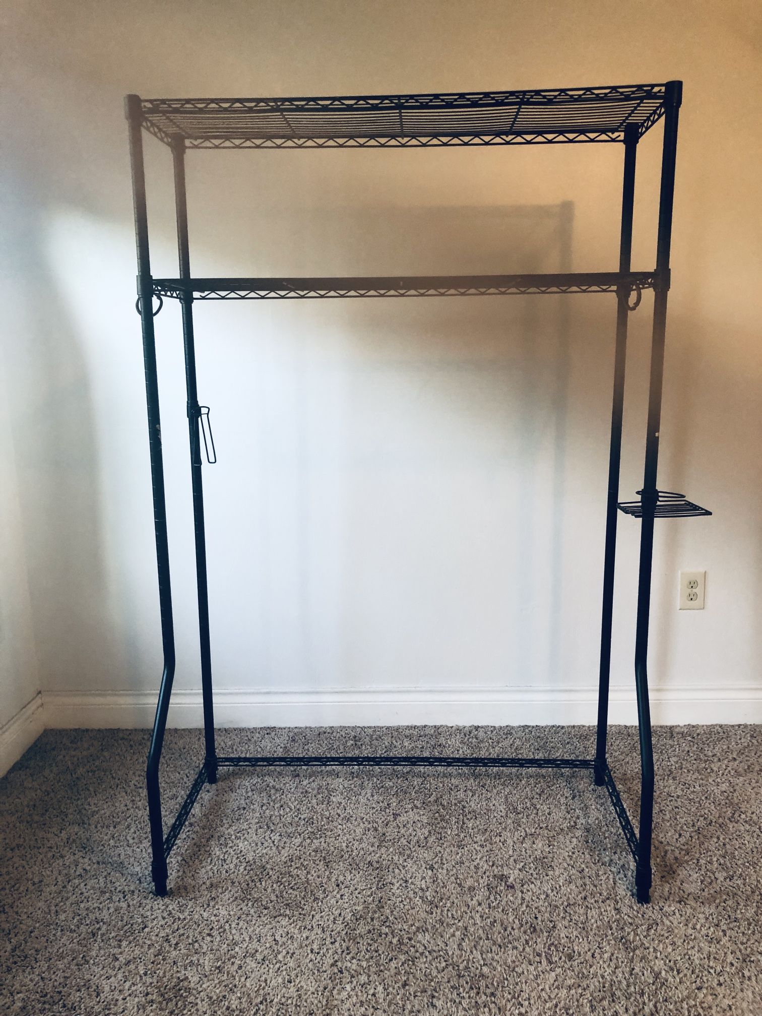 Large Metal Shelf Black