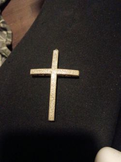 10K Gold and diamond cross