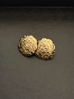14 Karat Gold Nugget Earrings