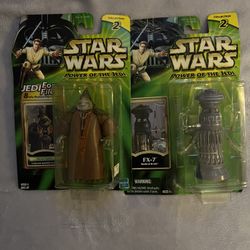 Star Wars Power Of The Jedi 2001 FX-7 Medical Droid & Bass Nass Gungan Sacred Place 