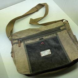 Relic 67 ( Fossil ) Canvas Suede Messenger Bag - Unisex 