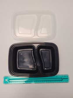 two-compartment meal prep containers $20