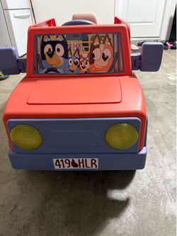 Bluey Heeler Family Vehicle 12-Volt Battery Powered Ride-On