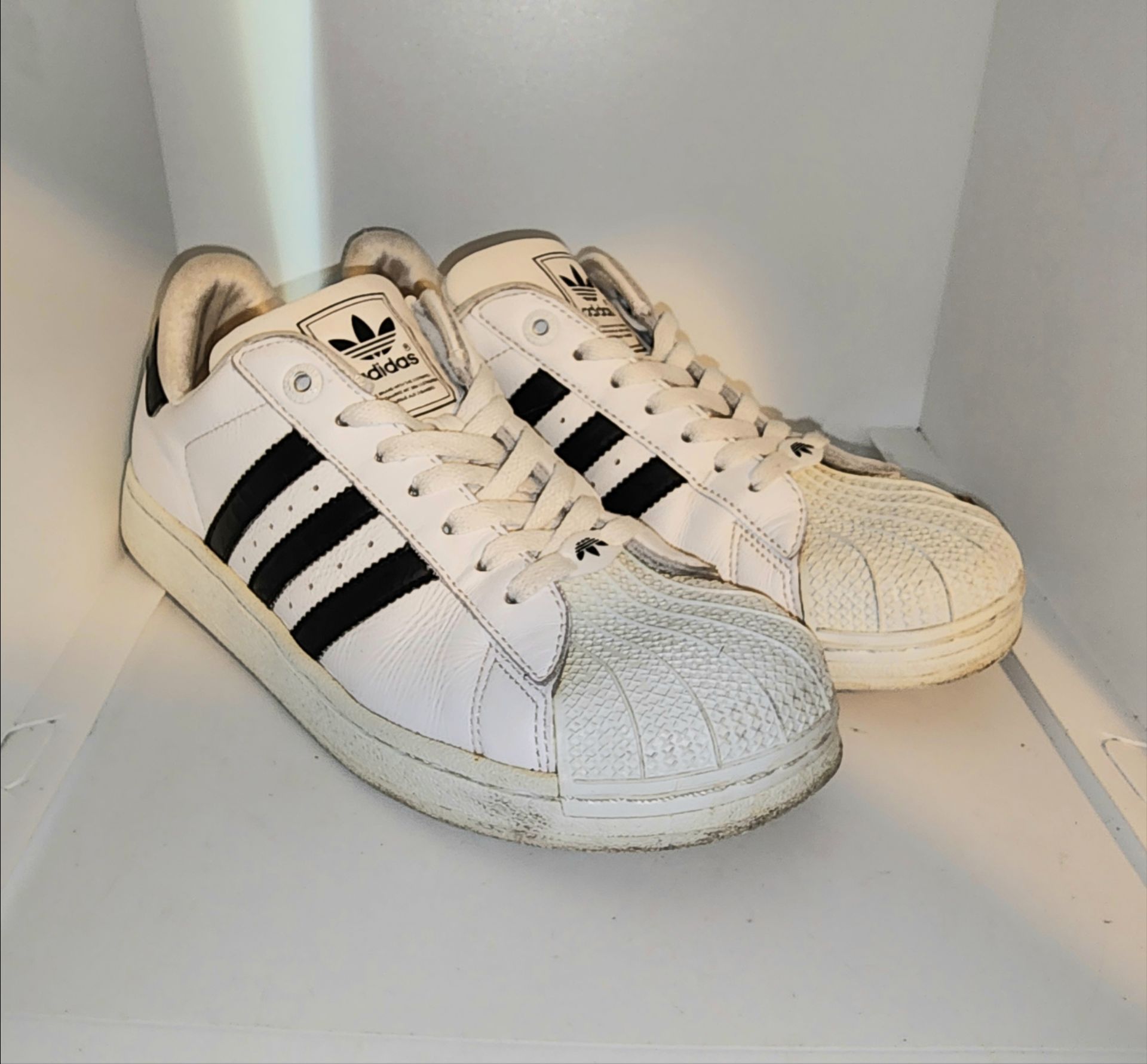 Classic white and black Adidas Superstar Sneakers Women's size 5 1/2