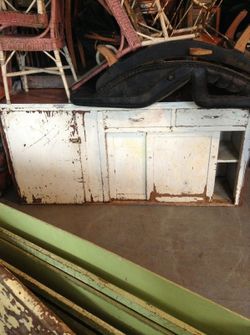 Shabby chic farm cabinet
