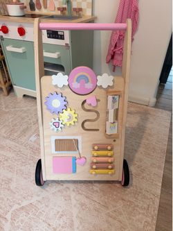 Wooden Walker with Fun Board