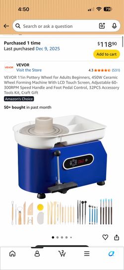 Pottery wheel machine