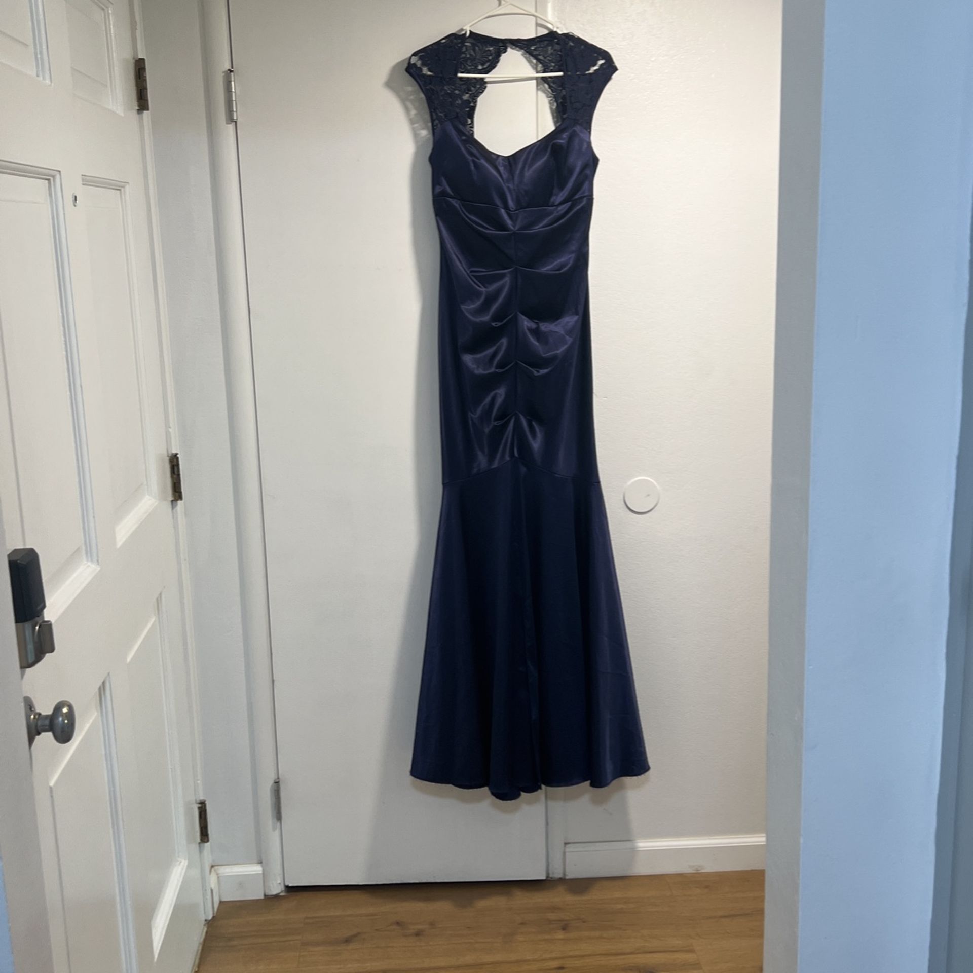 Navy Blue Formal Dress Used Once Size 12