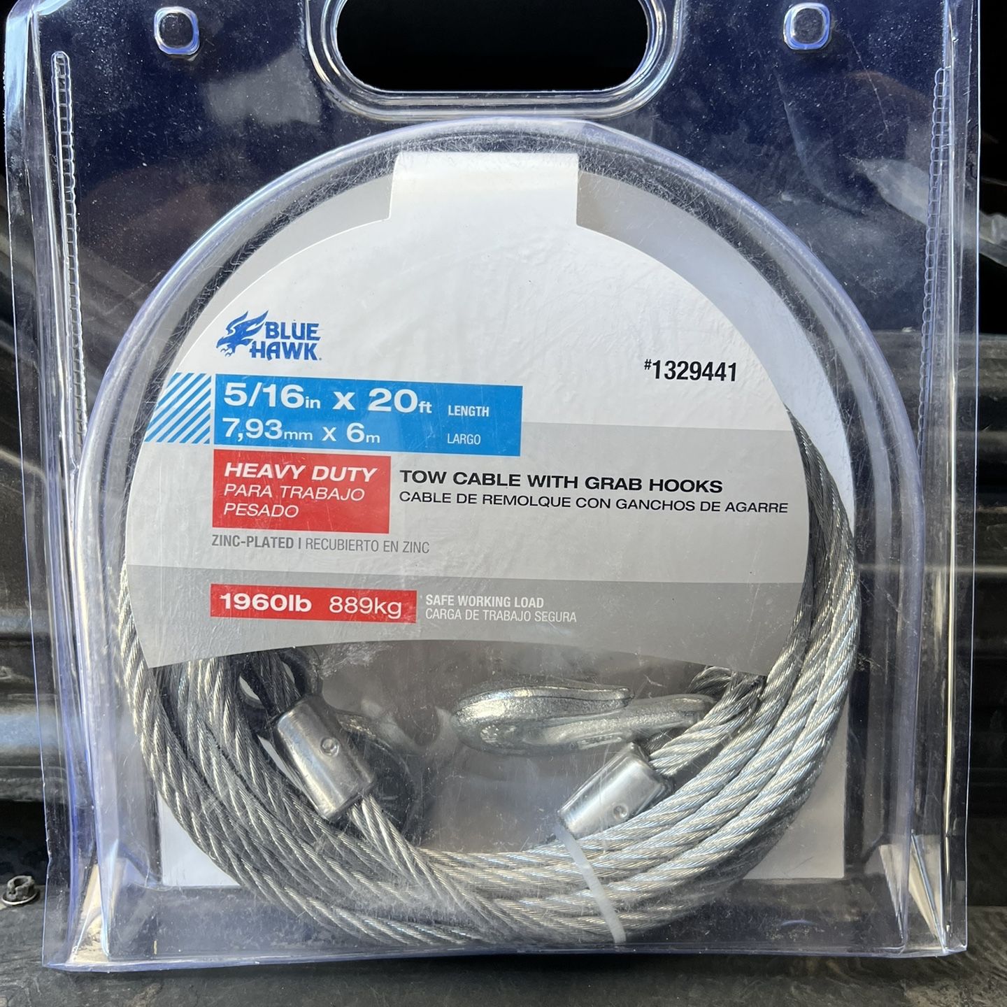 Blue Hawk 20-ft Weldless Galvanized Steel Cable AC6013C for Sale in  Hesperia, CA - OfferUp