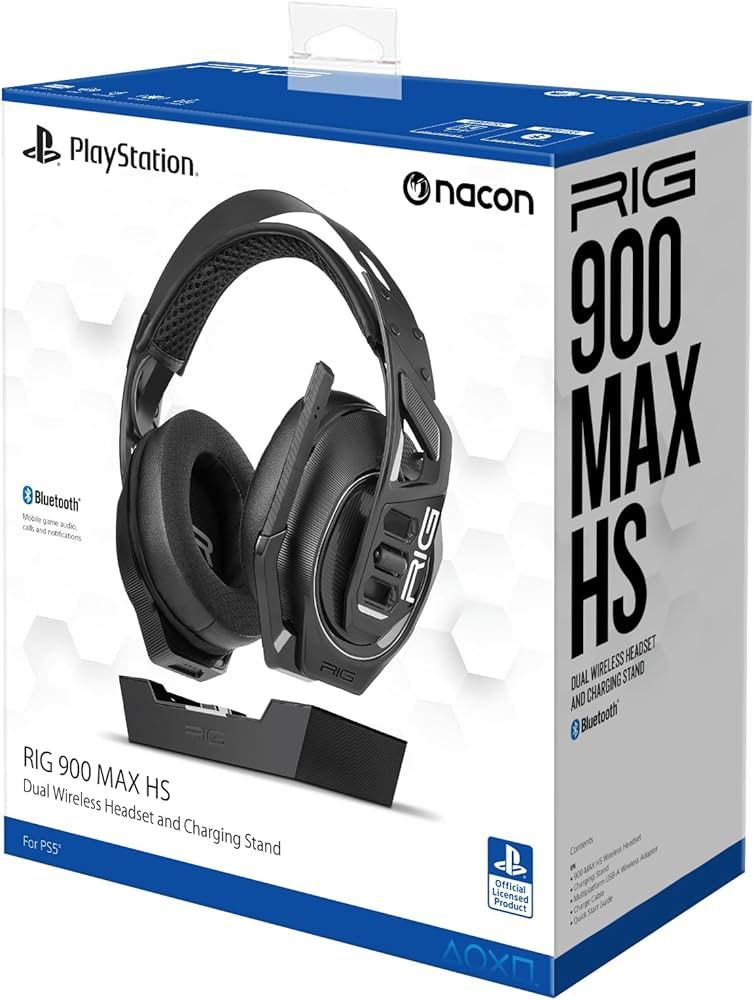 ❗️BRAND NEW❗️Sealed in Box — RIG 900 MAX HS Multi-Platform Dual Wireless Gaming Headset with Bluetooth & Charging Base