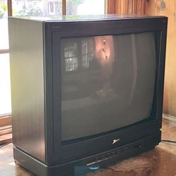 21” Wood Grain CRT Television