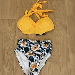 Yellow Floral Bikini