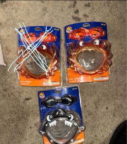 SUN&SKY kids' goggles & mask set for age 3+ $5 each