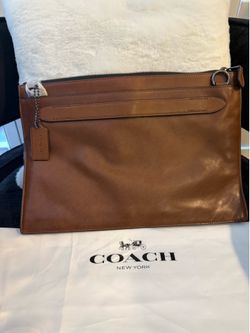 Coach Leather Portfolio Briefcase