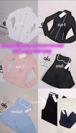 Alo, Lululemon (all brand new)