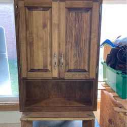 Solid Wood Cabinet.  Been Stained. Never Used.