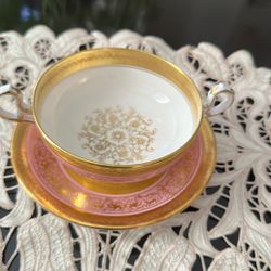 English Soup Bowl and Saucer