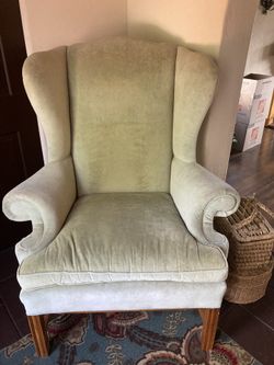 Velvet Wing Chair