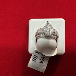 925 Silver CZ Ring $49