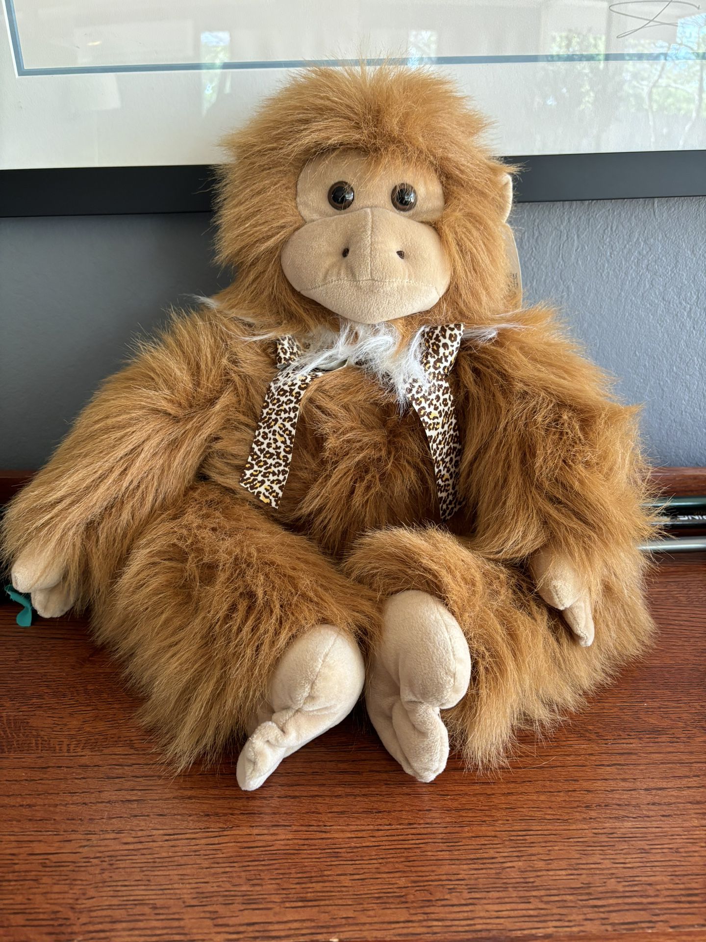 NEW Animal Adventure Realistic Furry Ape Gorilla Monkey Soft Stuffed Animal 