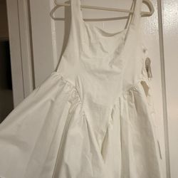 white dress size L