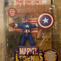 SIGNED Marvel Legends Series 1 Captain America - Allen Bellman (Golden Age Legend)