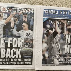 Two Yankees related newspapers from 2022