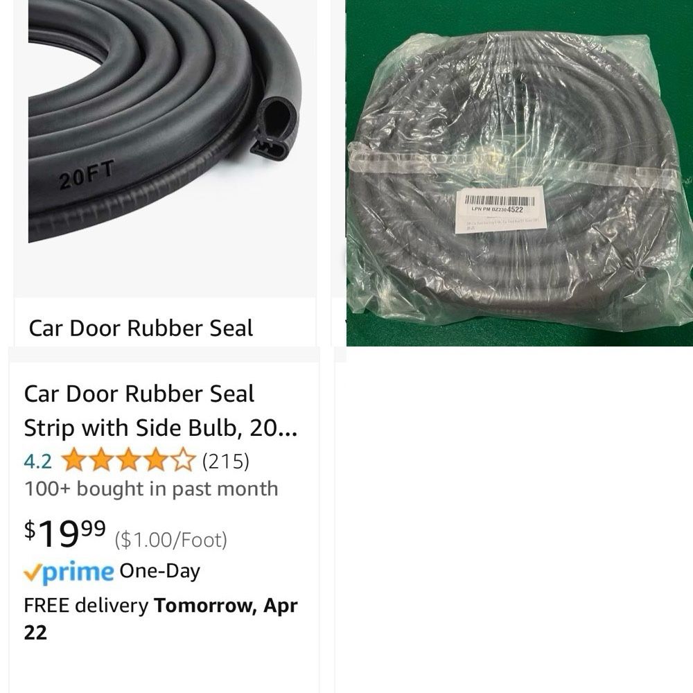 New Car Door Rubber Seal Strip With Side Bulb 