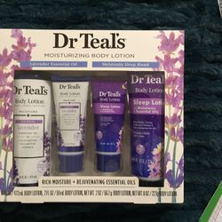 Dr TEAL’s Lavendar Moisturizing Lotion 4 PC Kit NEW Ian bOX