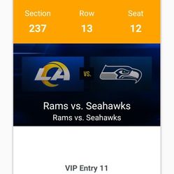 Rams Vs Seahawks Vip Section 