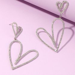 Diamond Heart Earrings