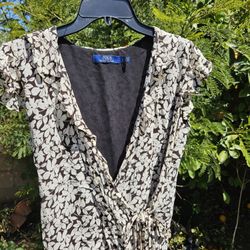 Ralph Lauren, Women's Shirt, Black And White Color, Size 2, Like 2