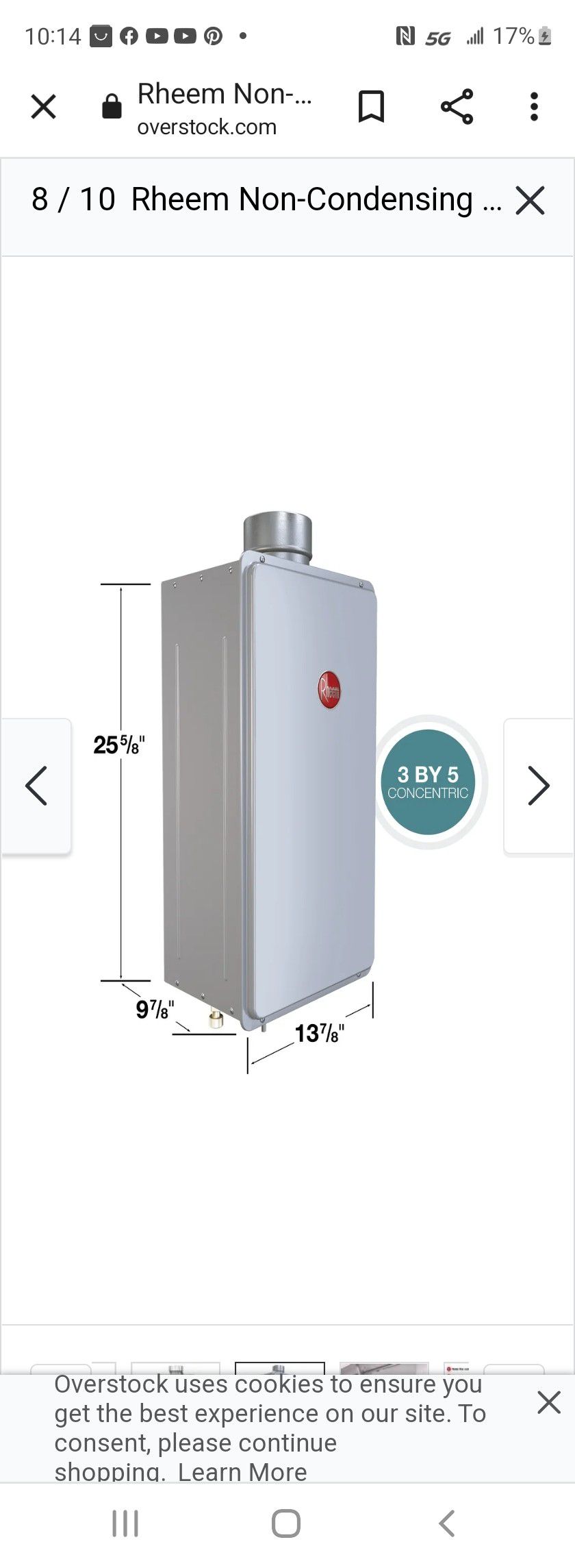 Performance plus 7.0 GPM Liquid Propane Indoor Tankless Water Heater

