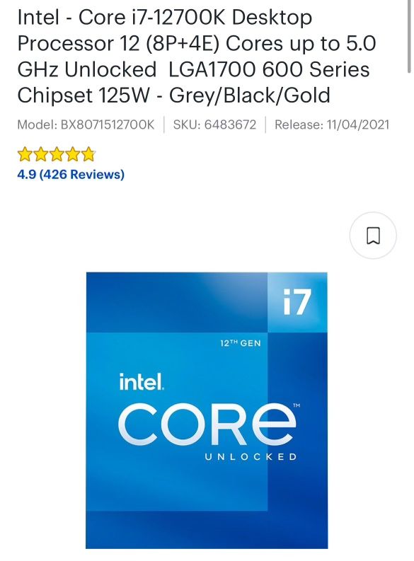 i7 CPU