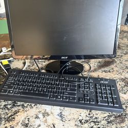 Acer Monitor & Keyboard