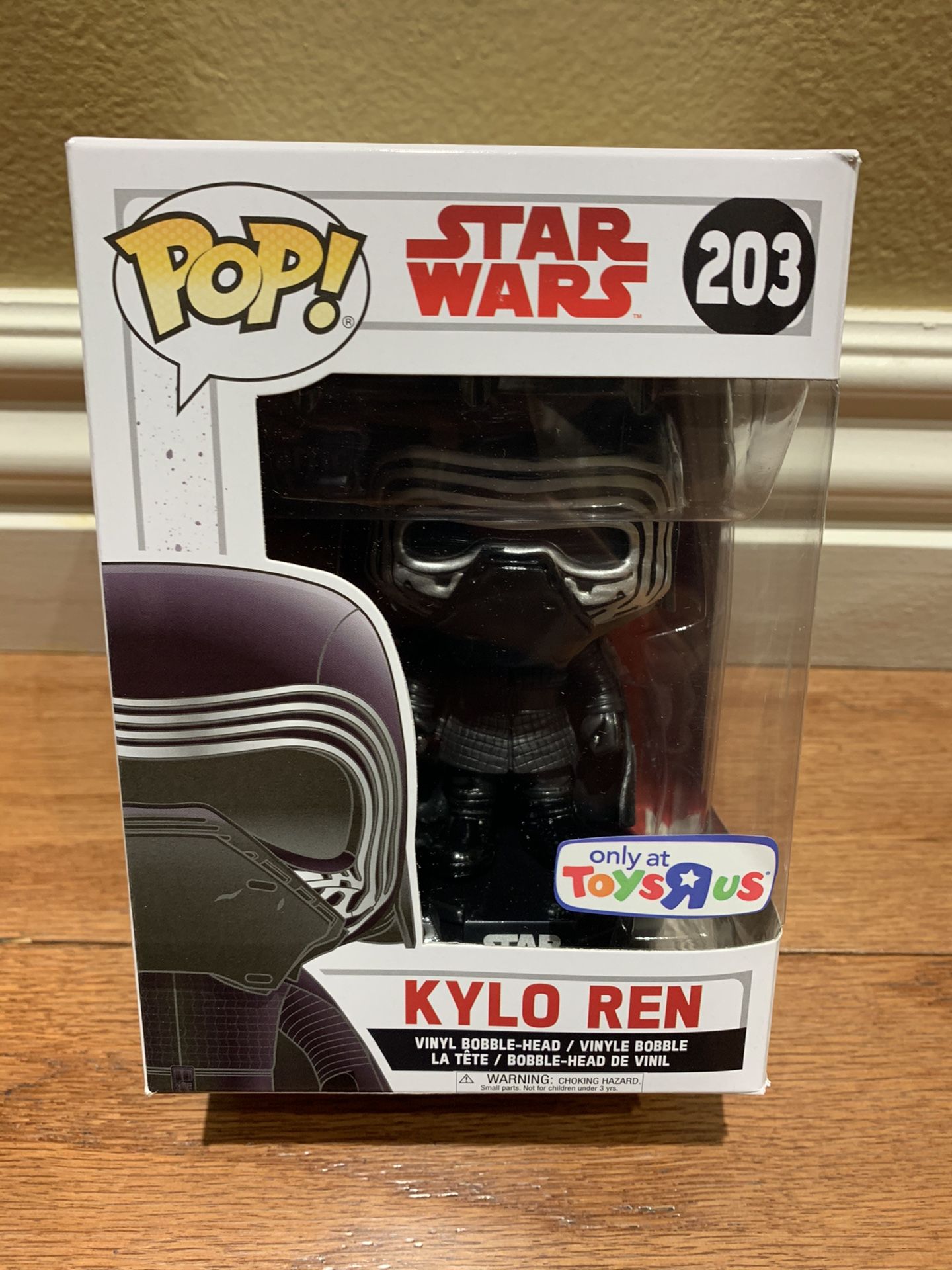 Nonmint Box Funko Pop! Star Wars Masked Kylo Ren Toys R Us Exclusive