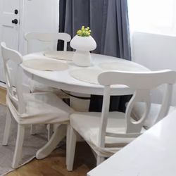 Dining Table Set With 4 Chairs 