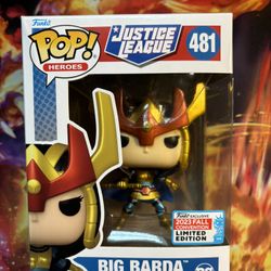 DC Justice League 2023 Fal Convention Limited Edition Big Barda Funko Pop 481