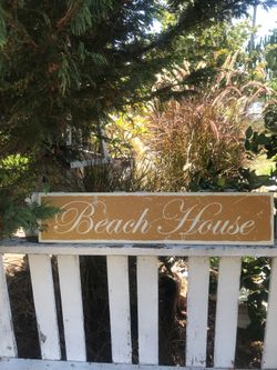 🌊 Coastal Chic BEACH HOUSE Sign 🌊