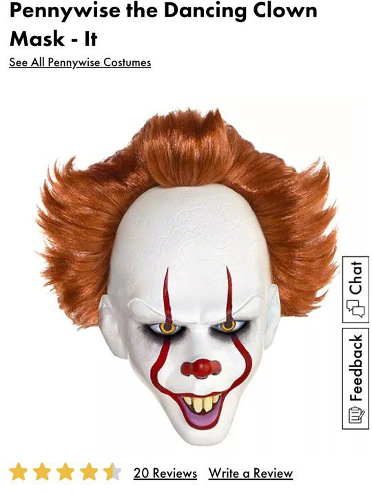 Halloween Pennywise the Dancing Clown Mask - It

