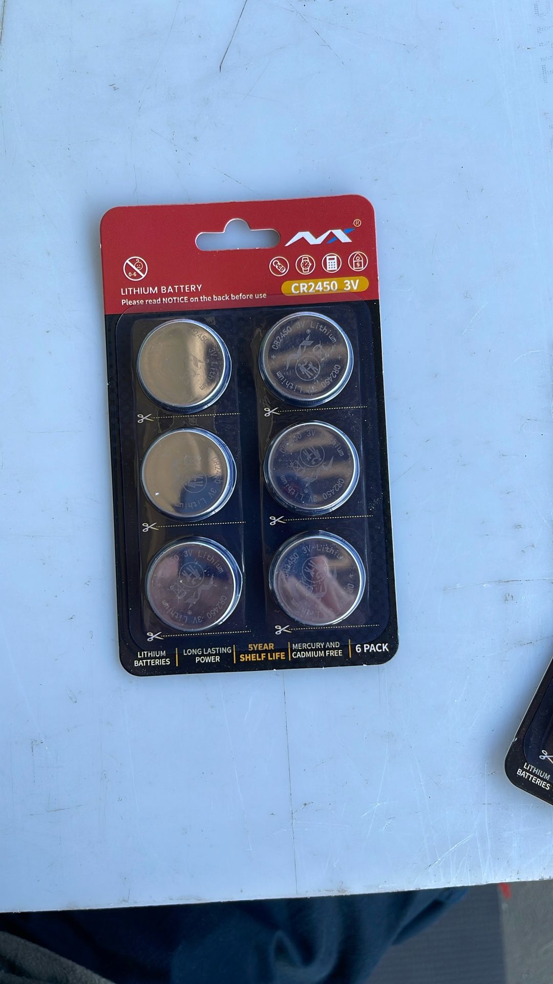 Brand: Sioditin 4.4 * Tsrwuily CR2450 3V Lithium Coin Cell Battery, Watch and Electronics Button Batteries Long Lasting in Child Resistant (6Pcs)