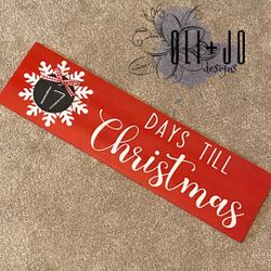 Countdown to Christmas Plaque