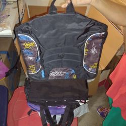 Messenger Bag Black And Blue 