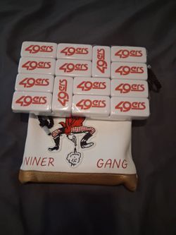 Custom made 49ers dominoes set