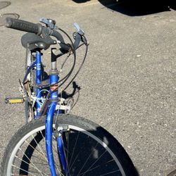 Girls swim mountain bike