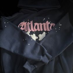 Navy Blue Atlanta Sp5der Hoodie