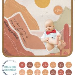 Baby’s First Year Blanket And Cards Set, New